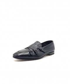 Mocassino in cervo con tre fibbie 75418.C.2