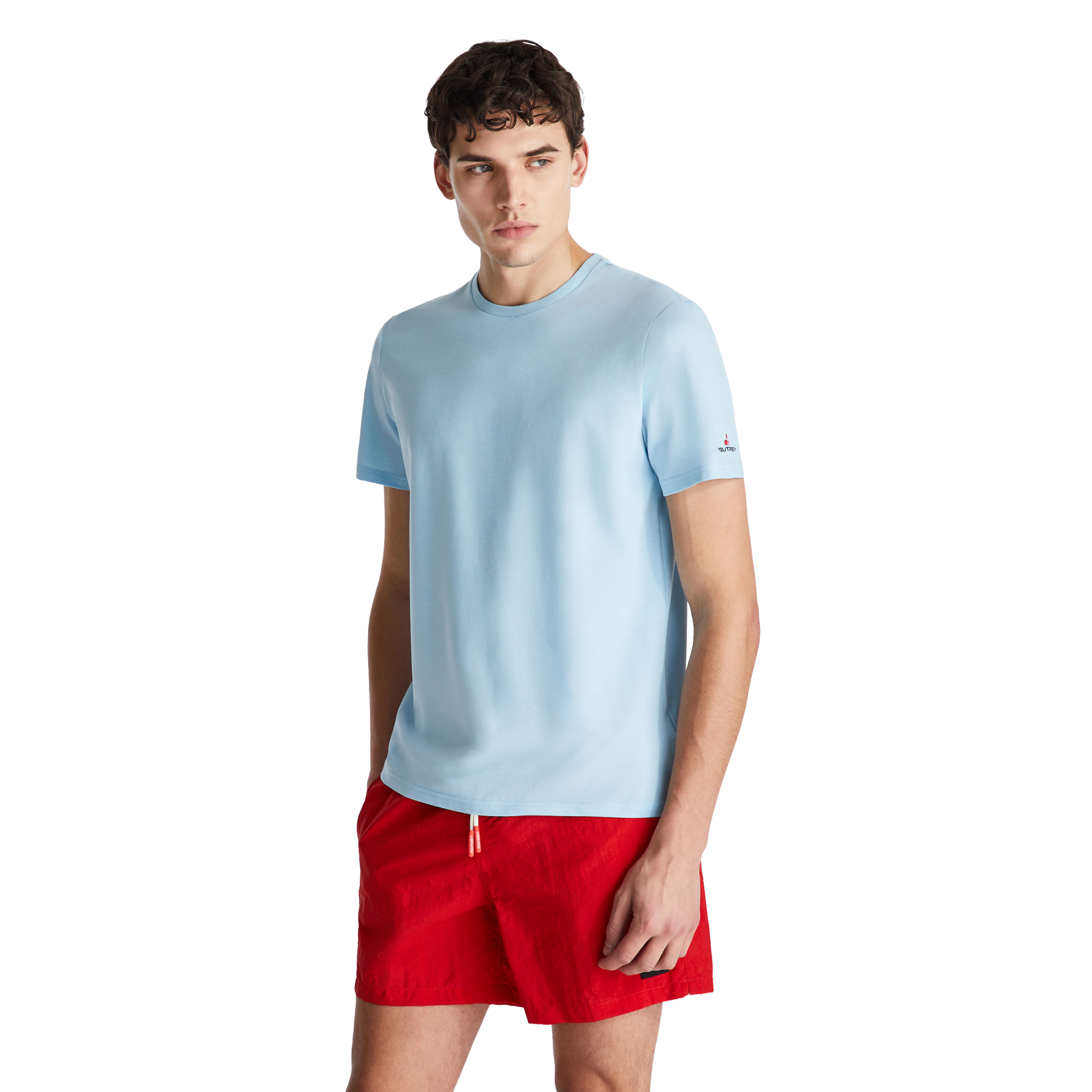 PEUTEREY T-shirt in piquet stretch di cotone e seta PEU5470