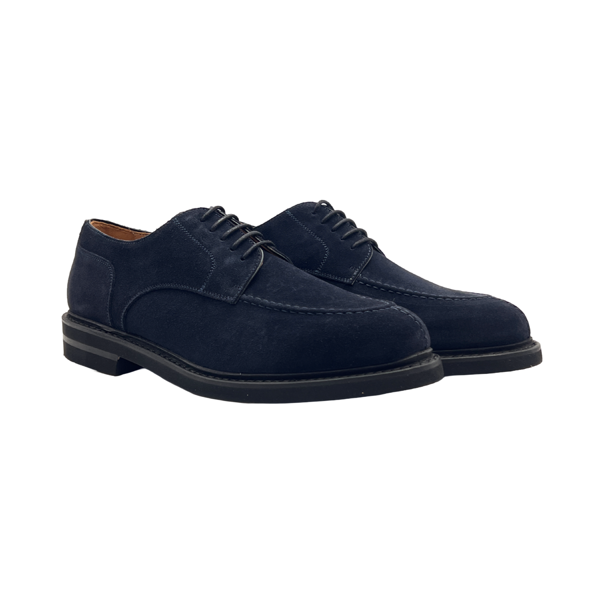 BERWICK 1707 SCARPA DERBY 5397 IN CAMOSCIO