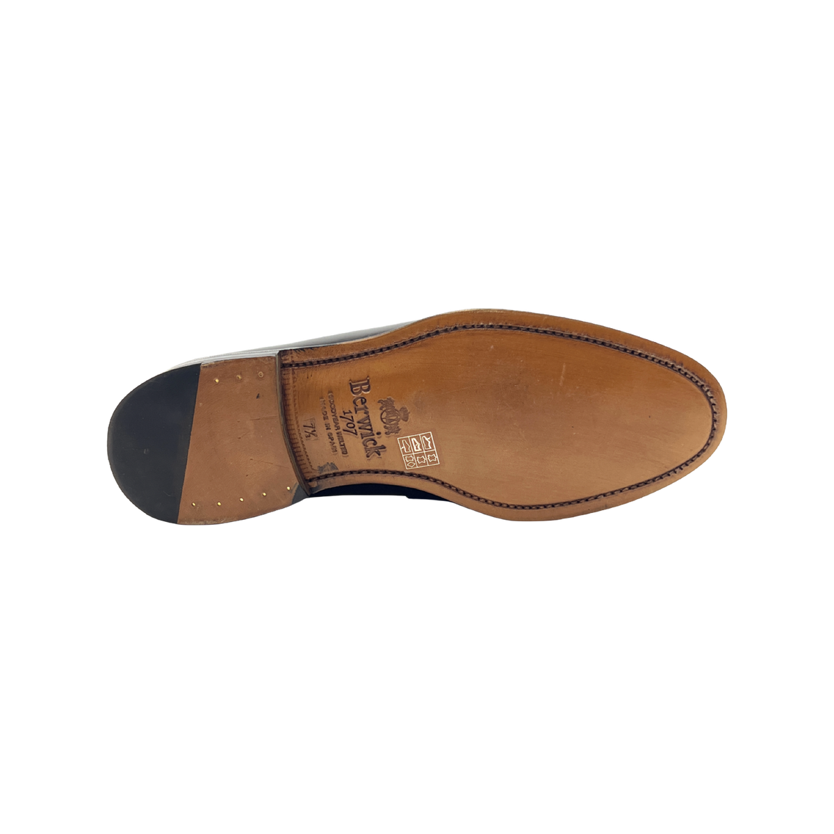 BERWICK 1707 MOCASSINO  MONOFIBBIA 5470 IN PELLE SPAZZOLATA
