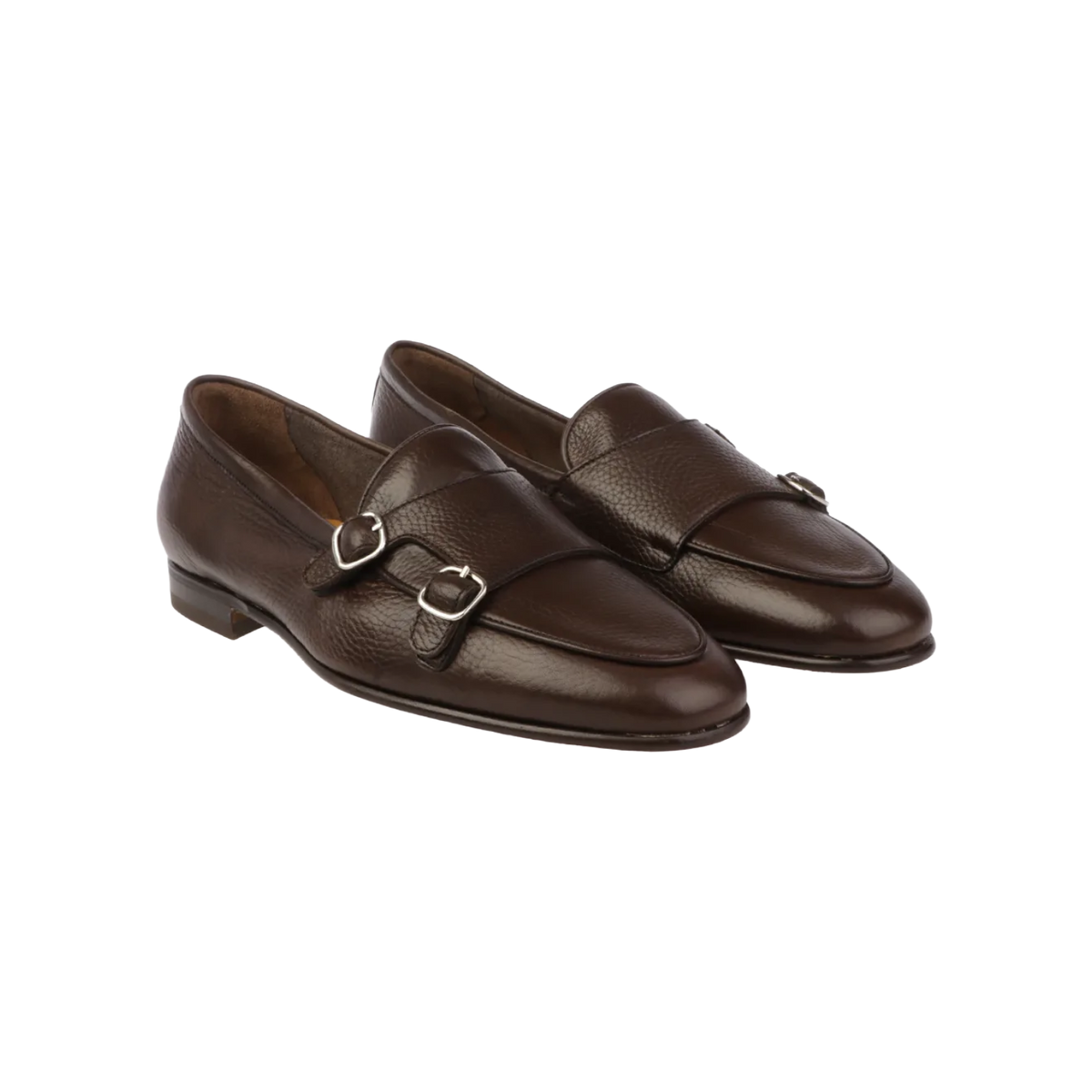 BERWICK 1707 MOCASSINO DOPPIAFIBBIA 5698 IN PELLE A GRANA