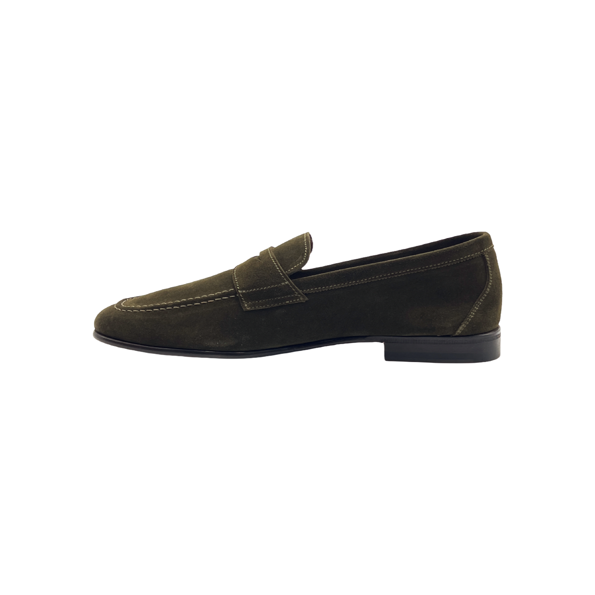 BERWICK 1707 SCARPA PENNY LOAFER 5720 IN CAMOSCIO