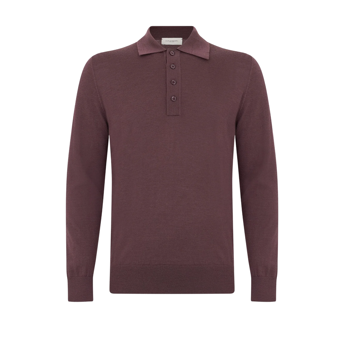PAOLO PECORA POLO IN LANA MERINO EXTRAFINE A010