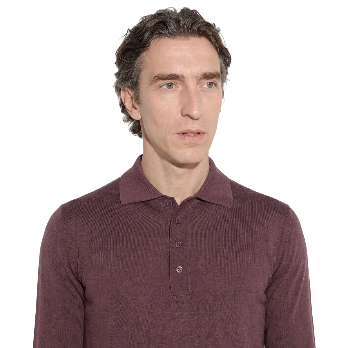 PAOLO PECORA POLO IN LANA MERINO EXTRAFINE A010