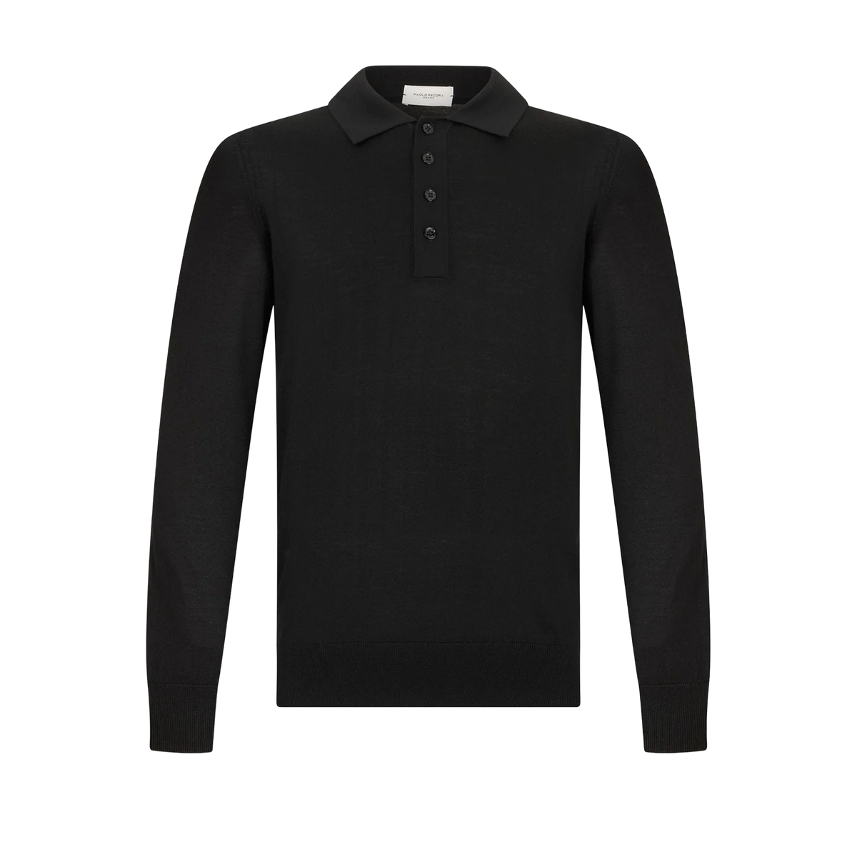 PAOLO PECORA POLO IN LANA MERINO EXTRAFINE A010