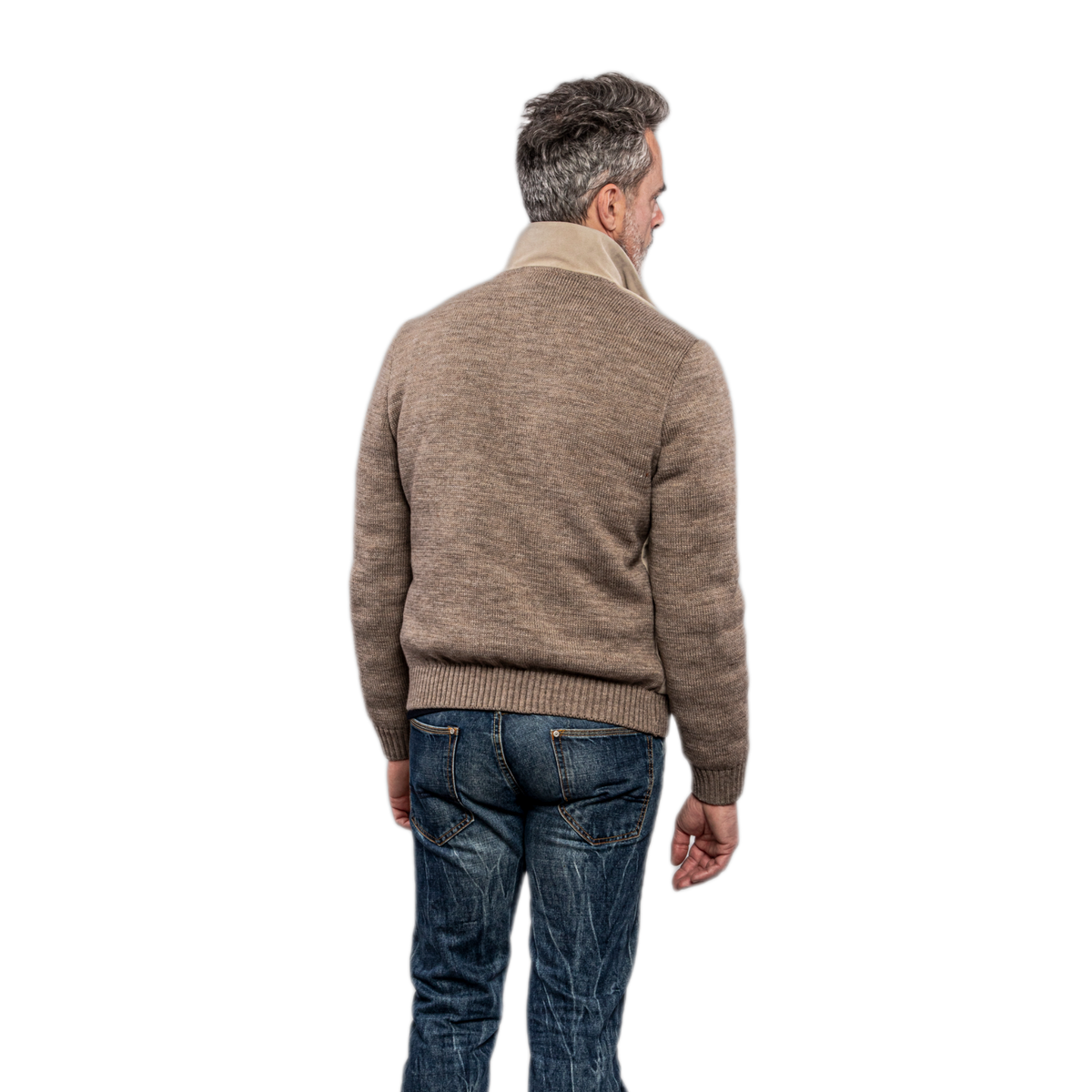 THE JACK LEATHERS GIUBBOTTO IN PELLE E MAGLIA FRANCIS KNIT