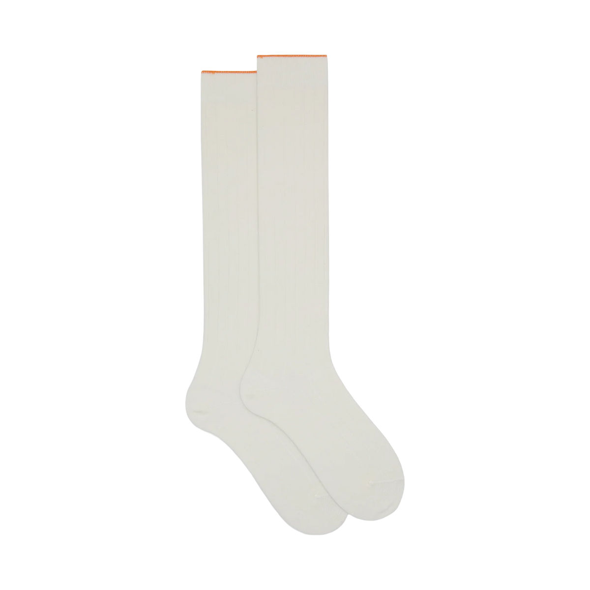 GALLO Calze lunghe in cotone caldo tinta unita a coste AP516556