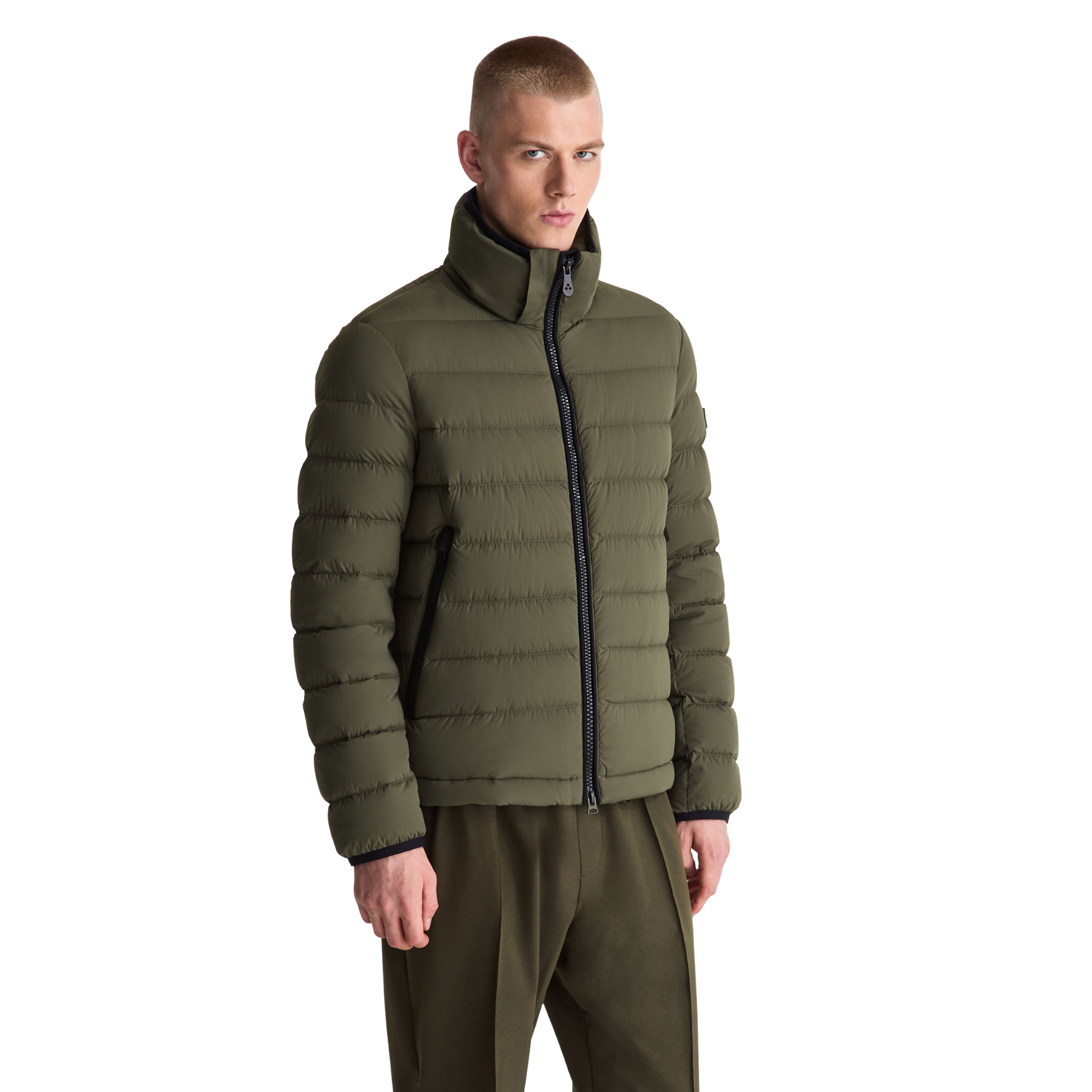 PEUTEREY Piumino corto in tela stretch BOGGS NS 04