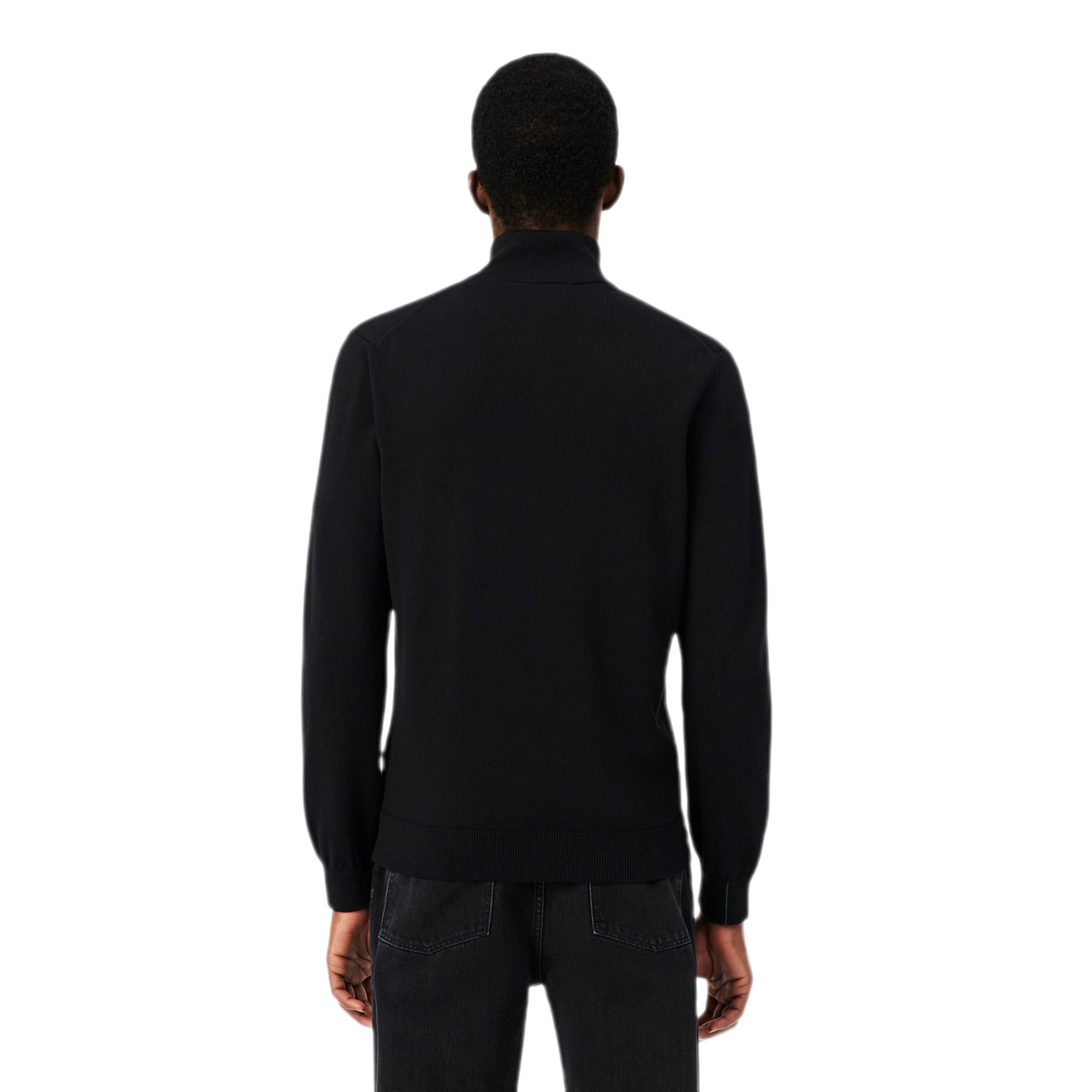 LACOSTE Pullover in cotone a collo alto con zip AH1957