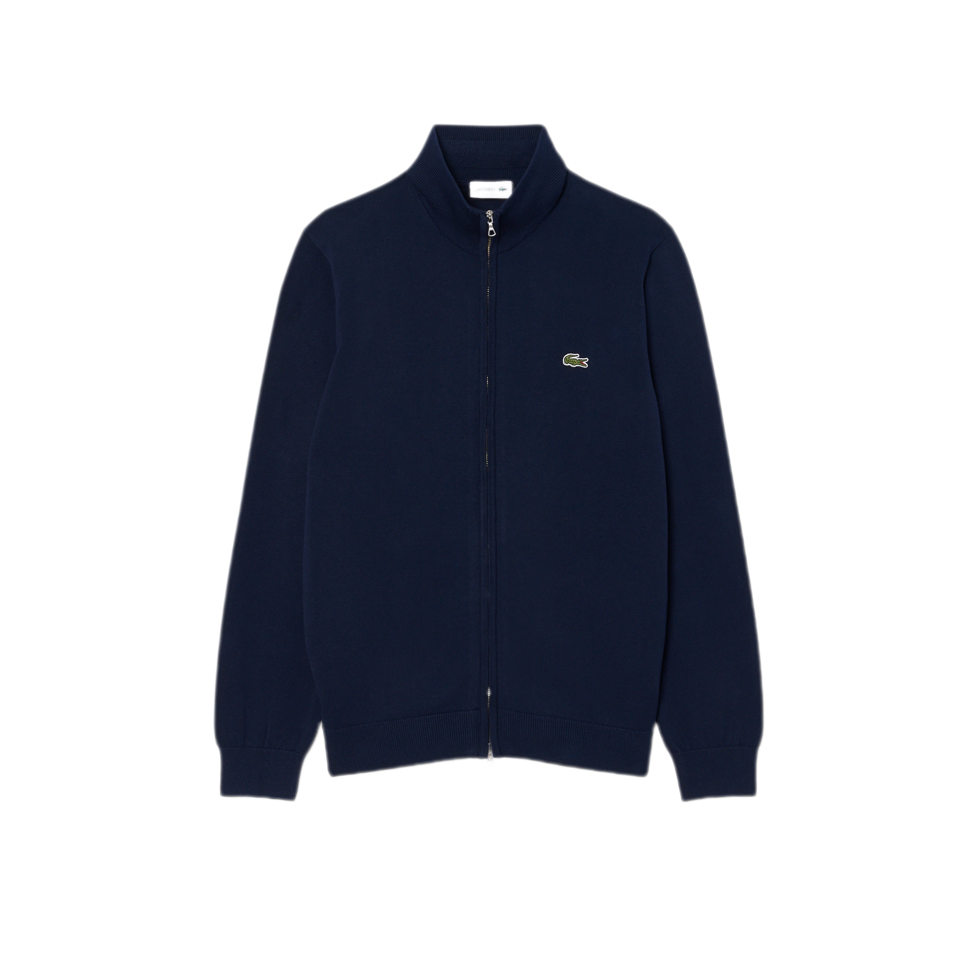 LACOSTE Pullover in cotone a collo alto con zip AH1957