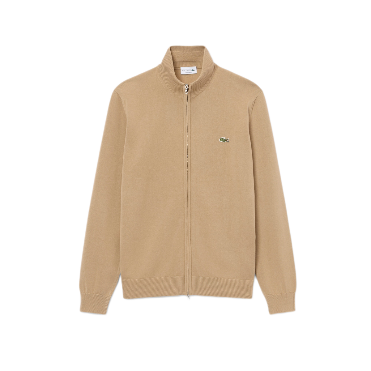 LACOSTE Pullover in cotone a collo alto con zip AH1957