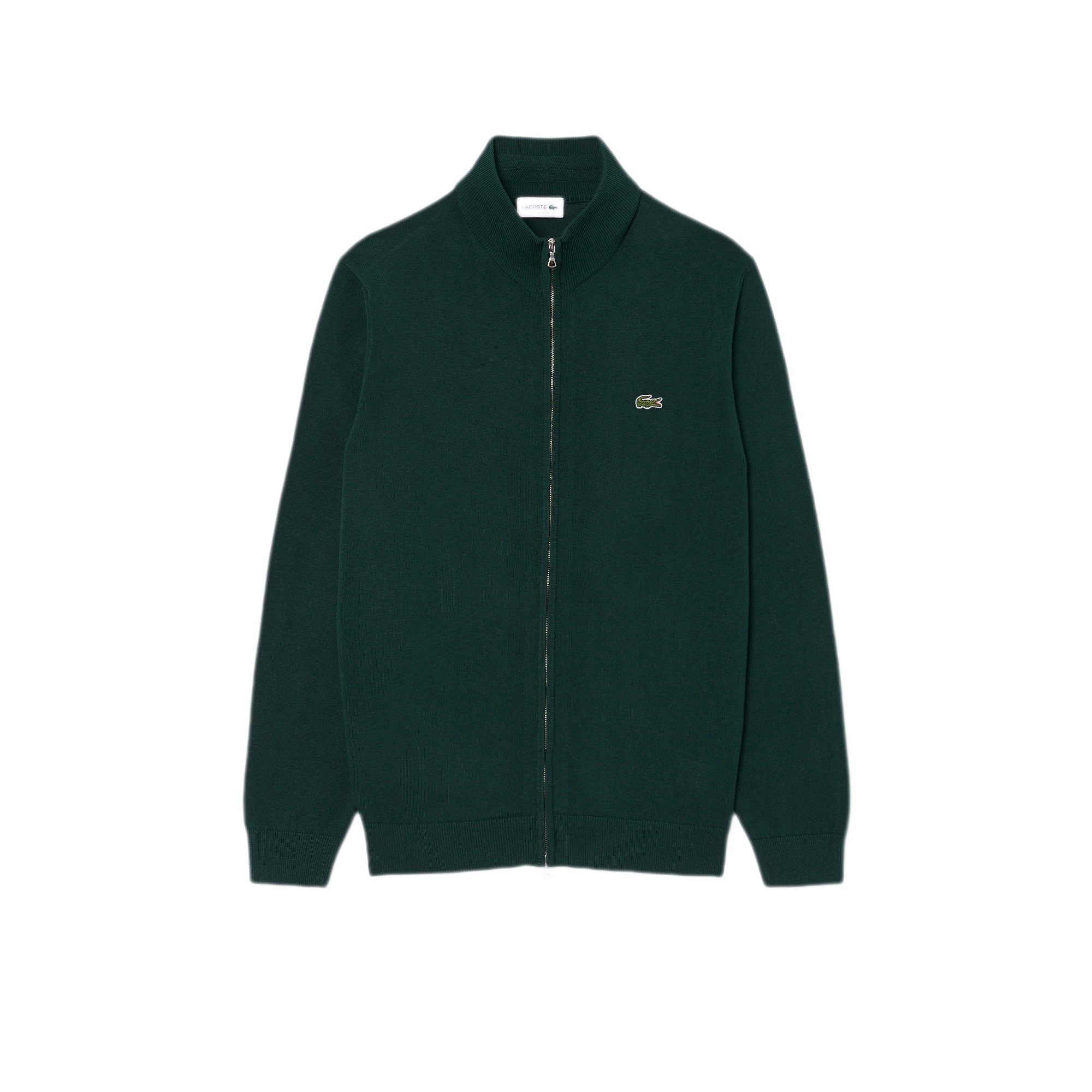 LACOSTE Pullover in cotone a collo alto con zip AH1957