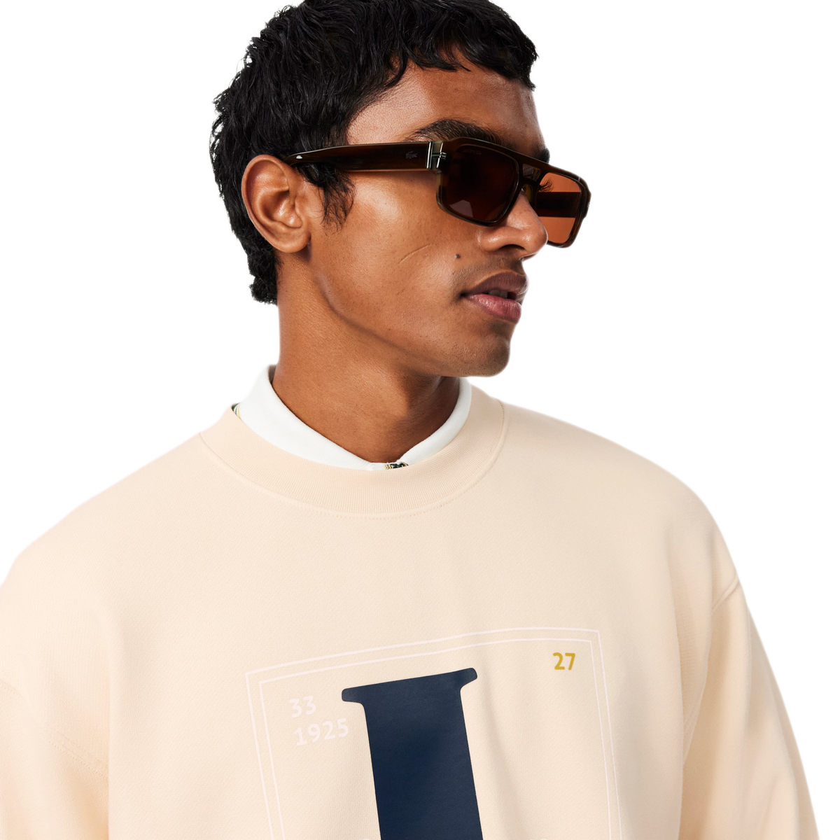 LACOSTE Felpa con stampa grafica SH0070