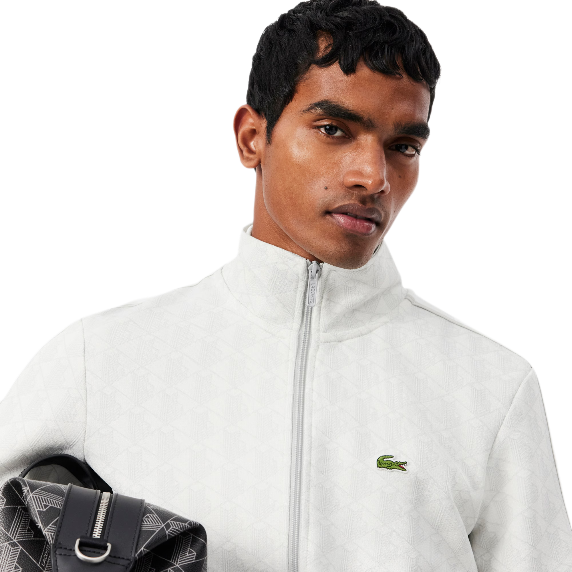 LACOSTE Giacca della tuta in jacquard con zip Paris SH1368