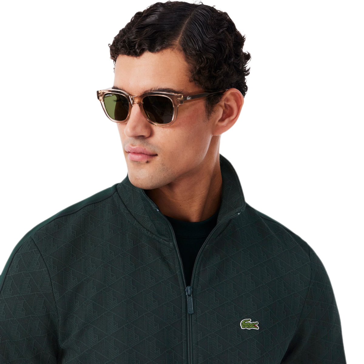 LACOSTE Paris Zip Jacquard Tracksuit Jacket SH1368