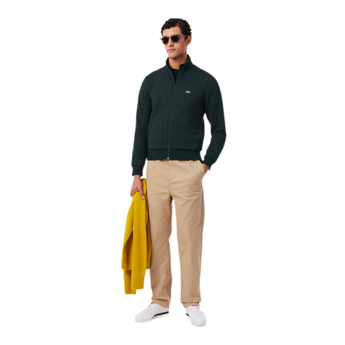 LACOSTE Paris Zip Jacquard Tracksuit Jacket SH1368