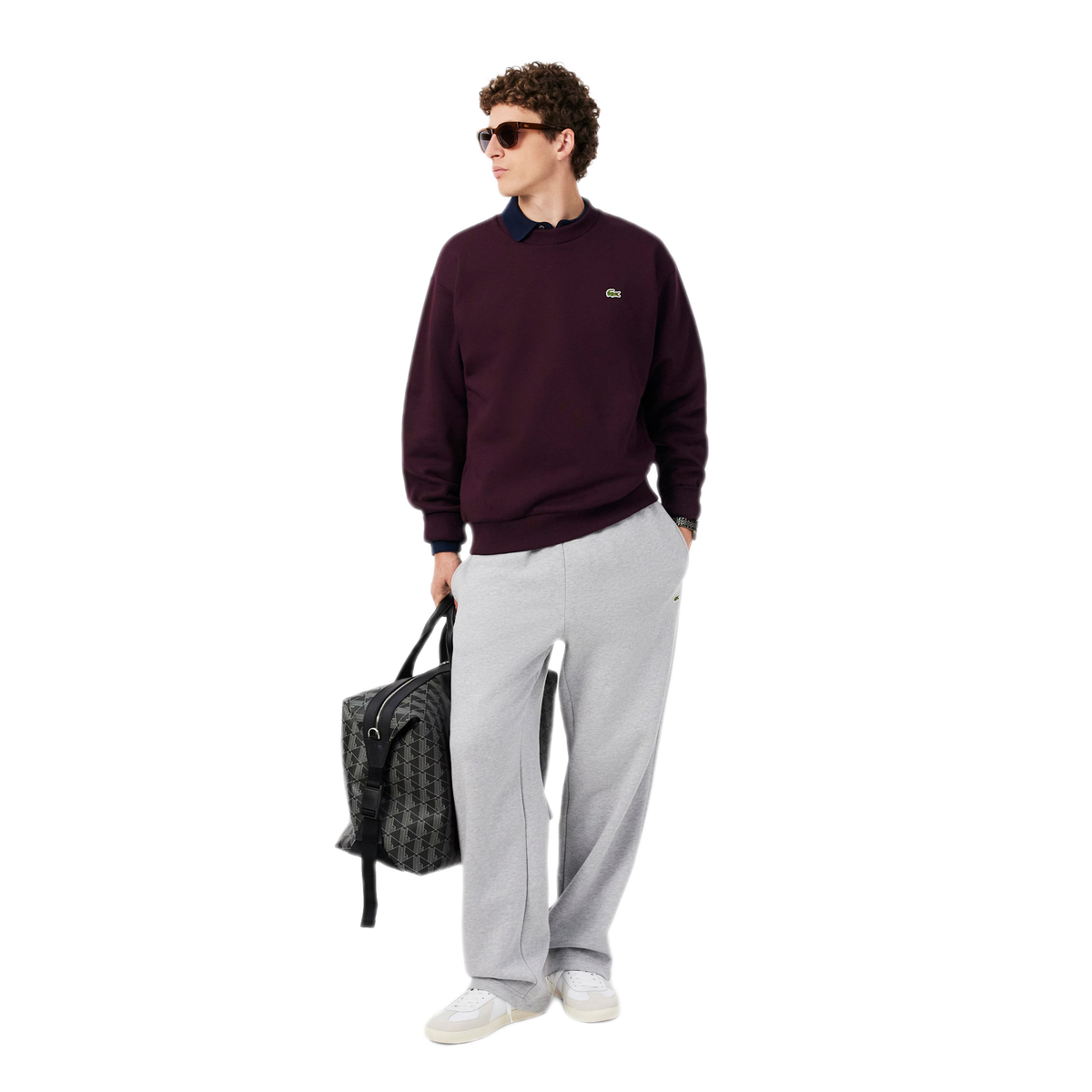 LACOSTE Felpa girocollo in cotone SH8868