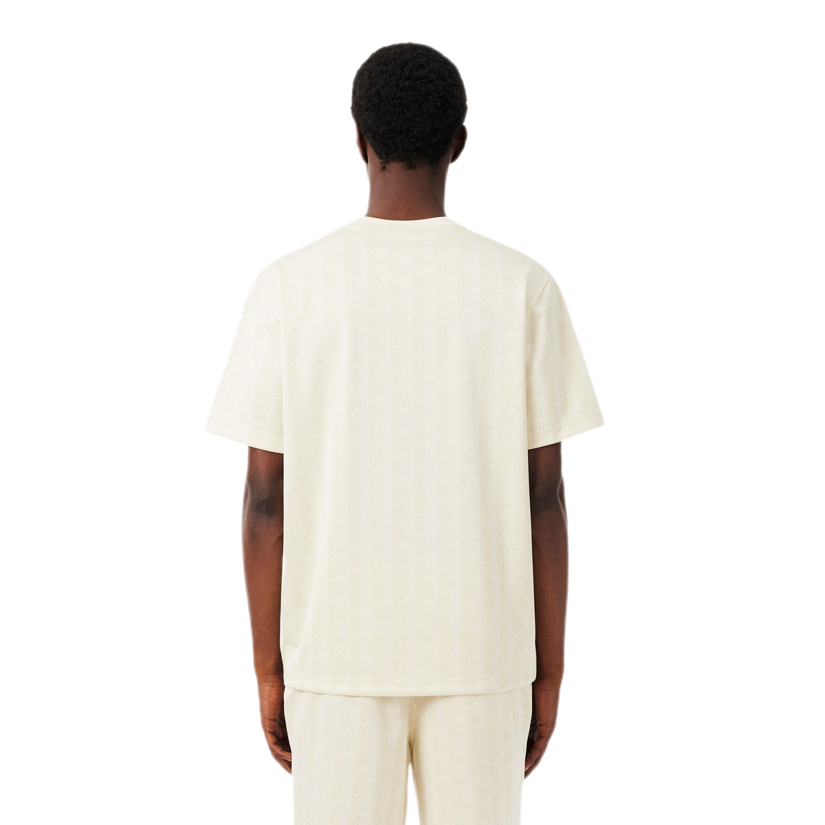 LACOSTE T-shirt jacquard con monogramma TH1985