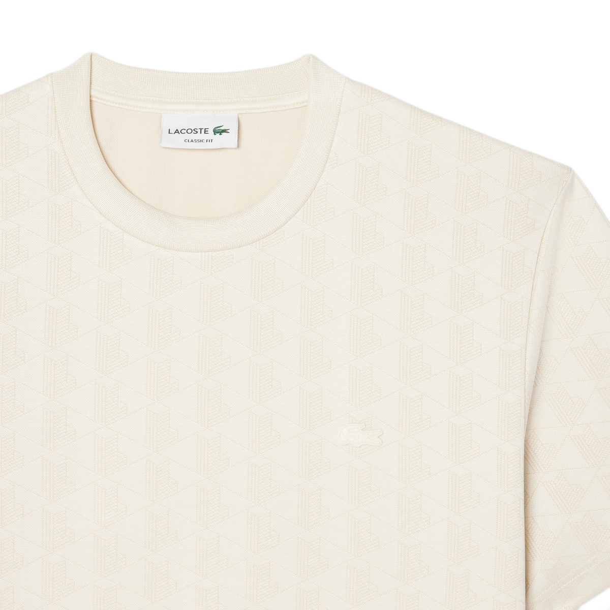 LACOSTE T-shirt jacquard con monogramma TH1985