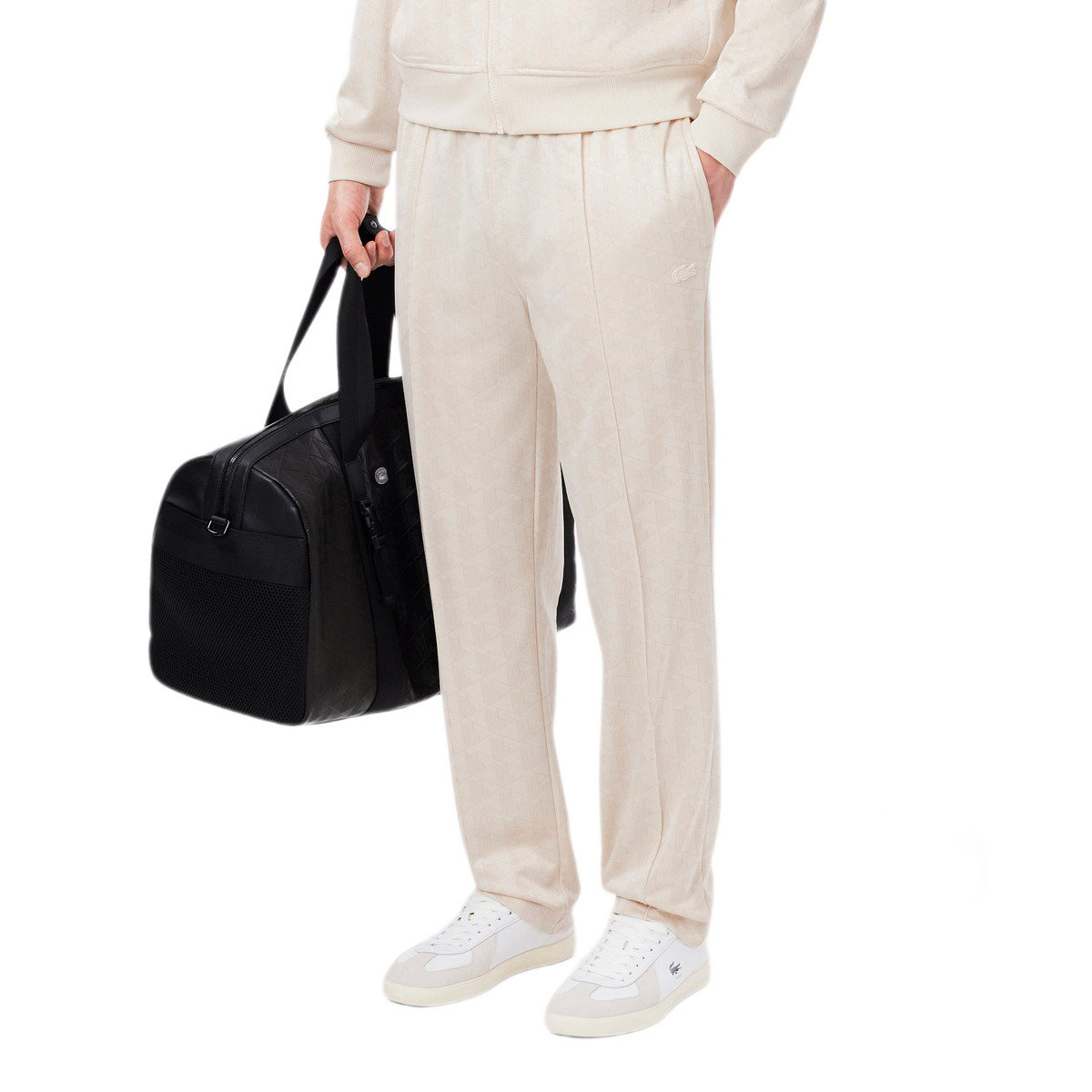 LACOSTE Pantaloni della tuta jacquard con monogramma XH0197