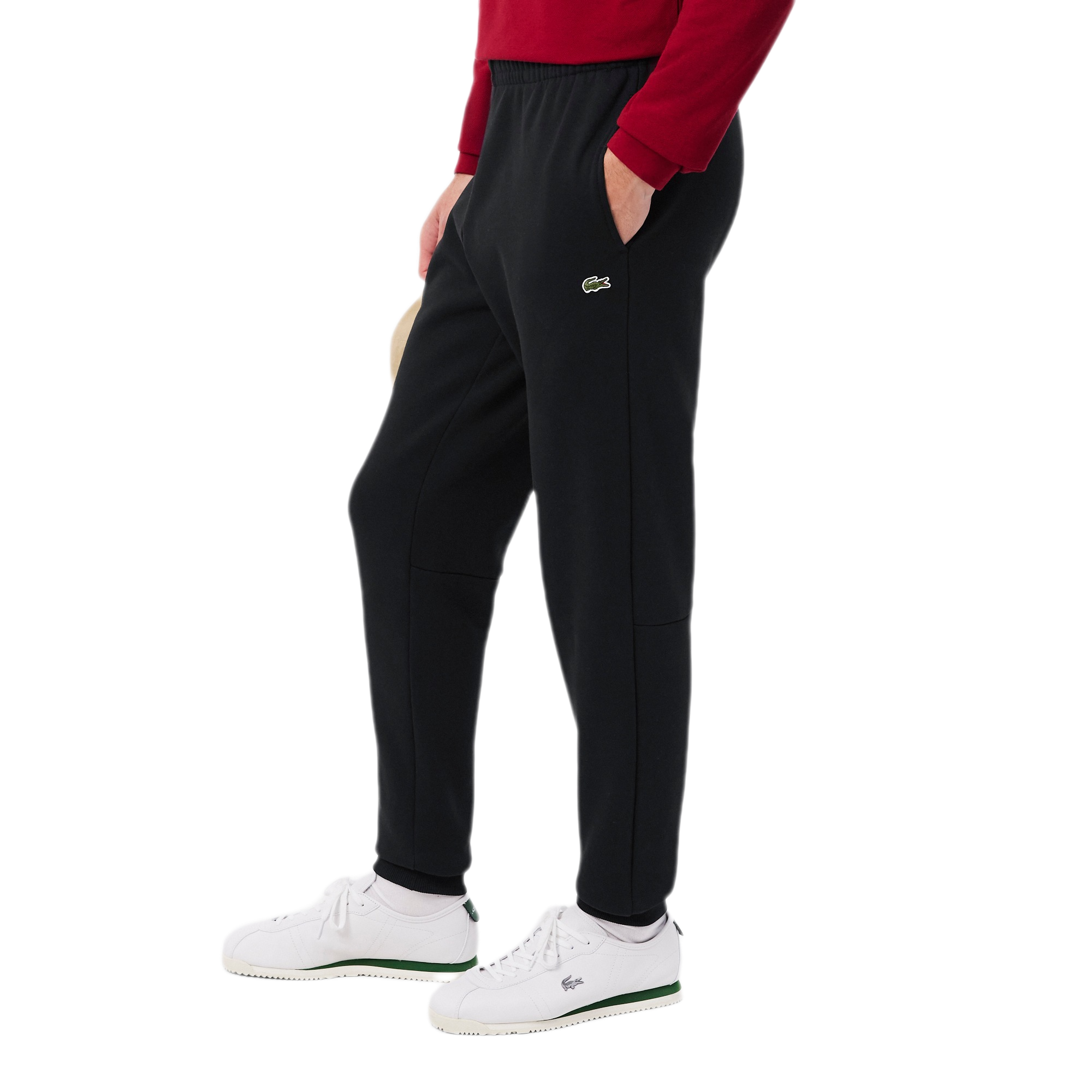 LACOSTE Pantaloni della tuta tapered fit in tessuto felpato XH8869
