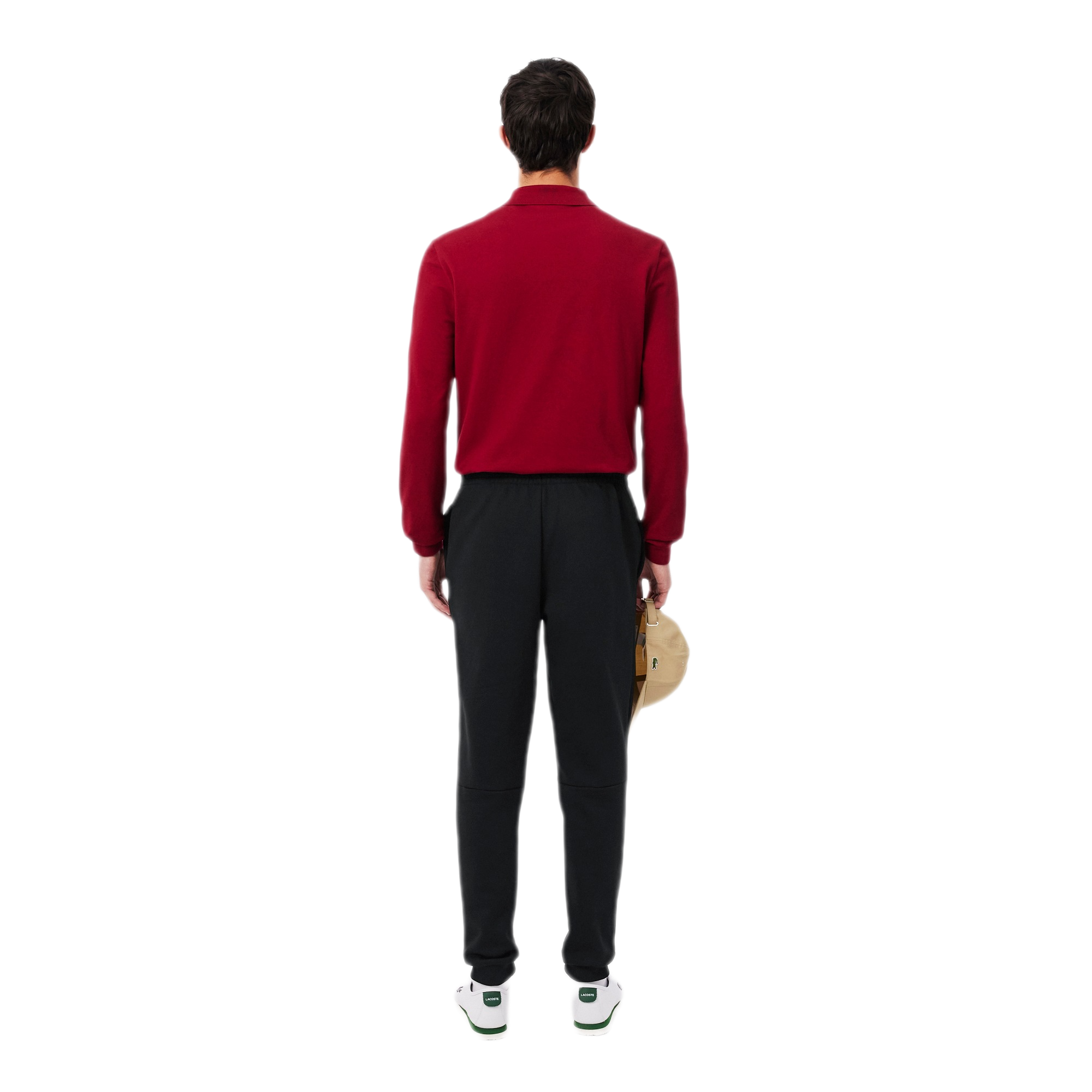 LACOSTE Pantaloni della tuta tapered fit in tessuto felpato XH8869