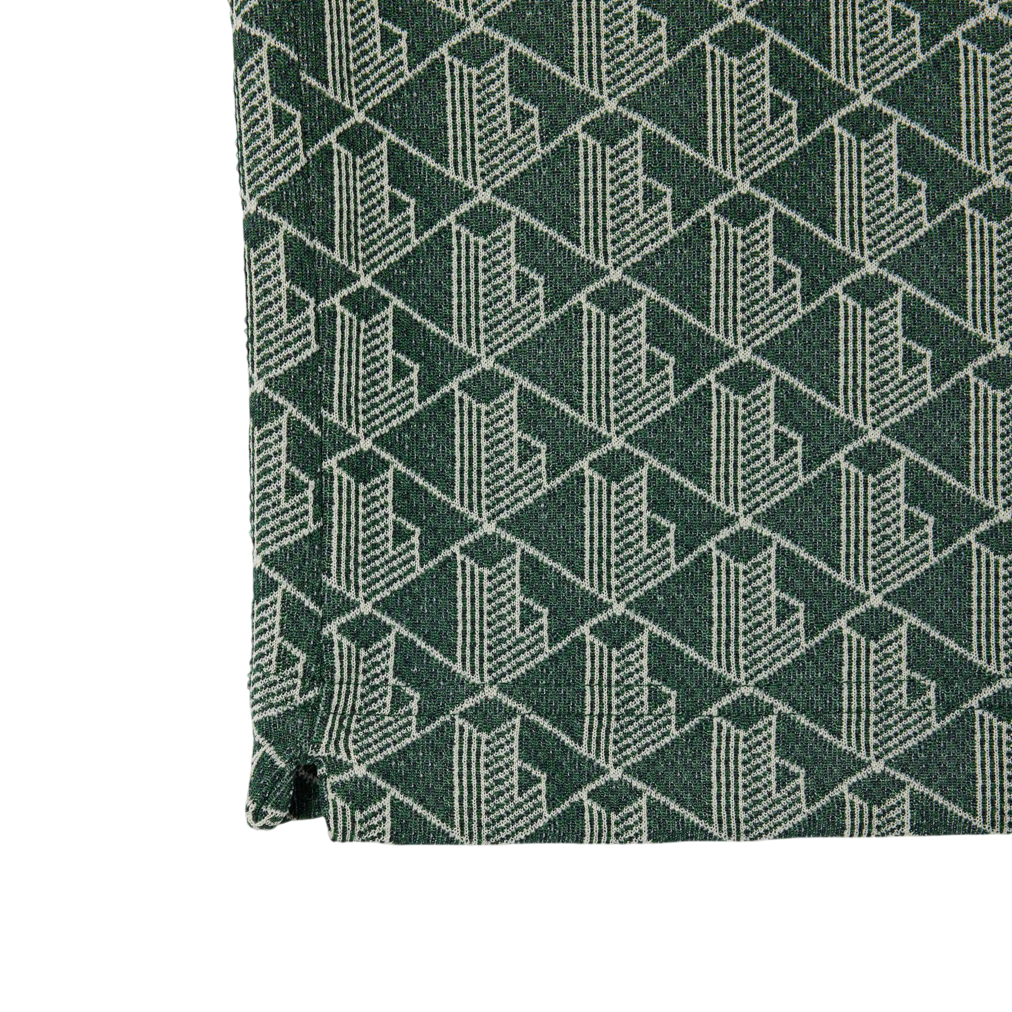 Lacoste Polo dal taglio classico in jacquard con monogramma DH1417