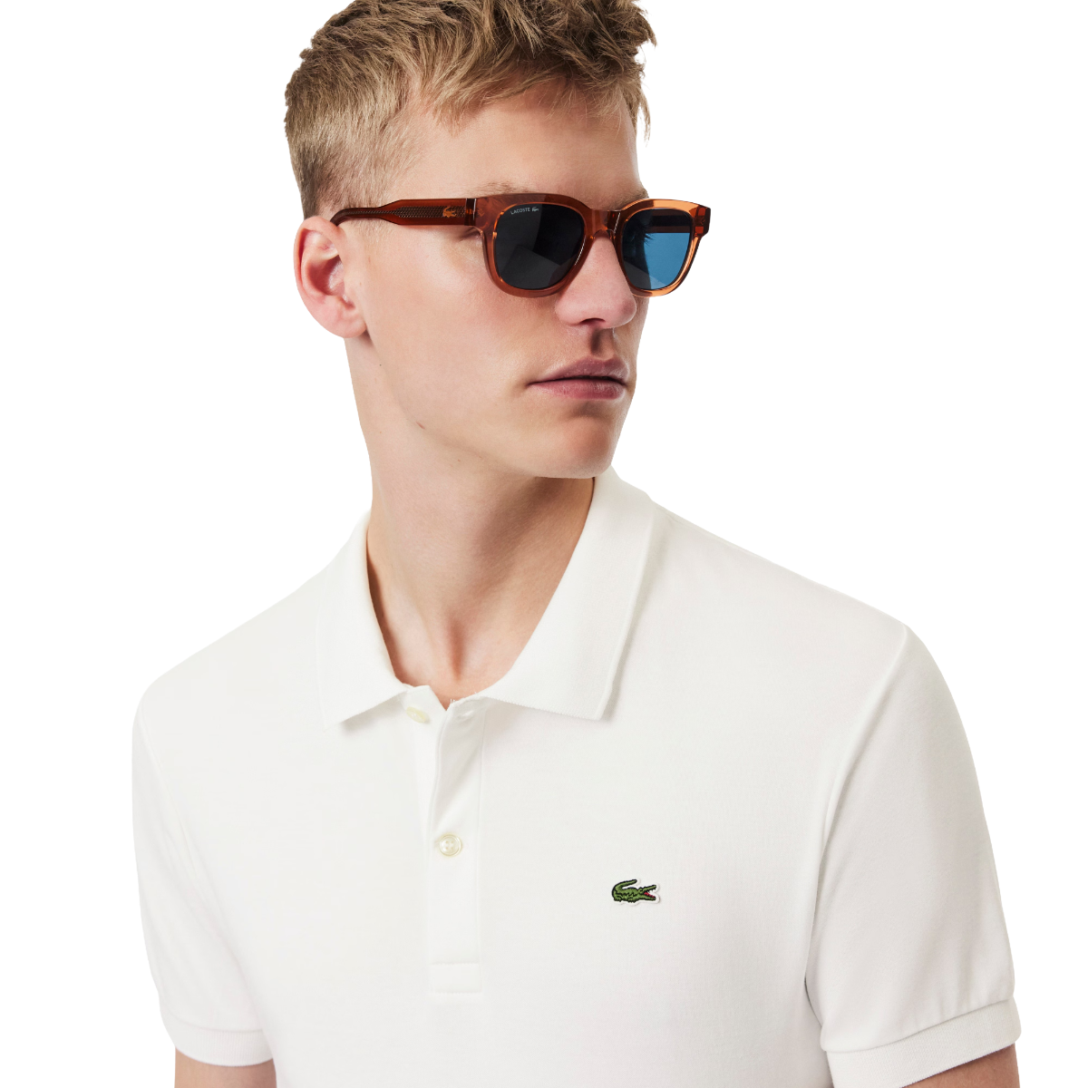 LACOSTE Polo regular fit in cotone Pima DH2050