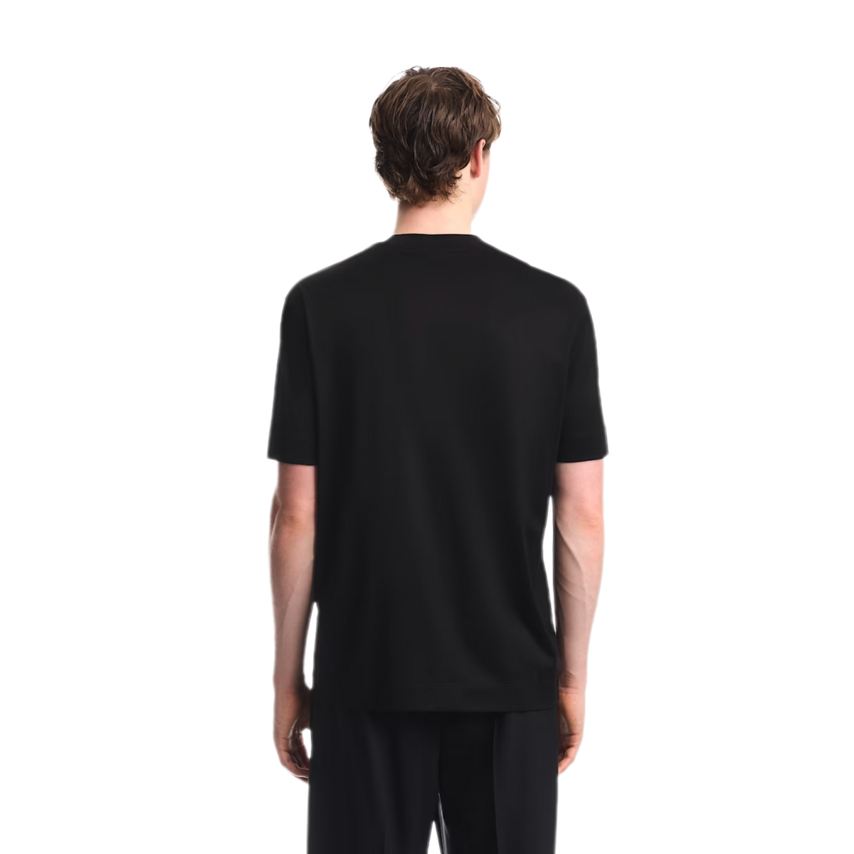 EMPORIO ARMANI T-shirt in jersey misto lyocell stampa logo aquila graffito EM006765