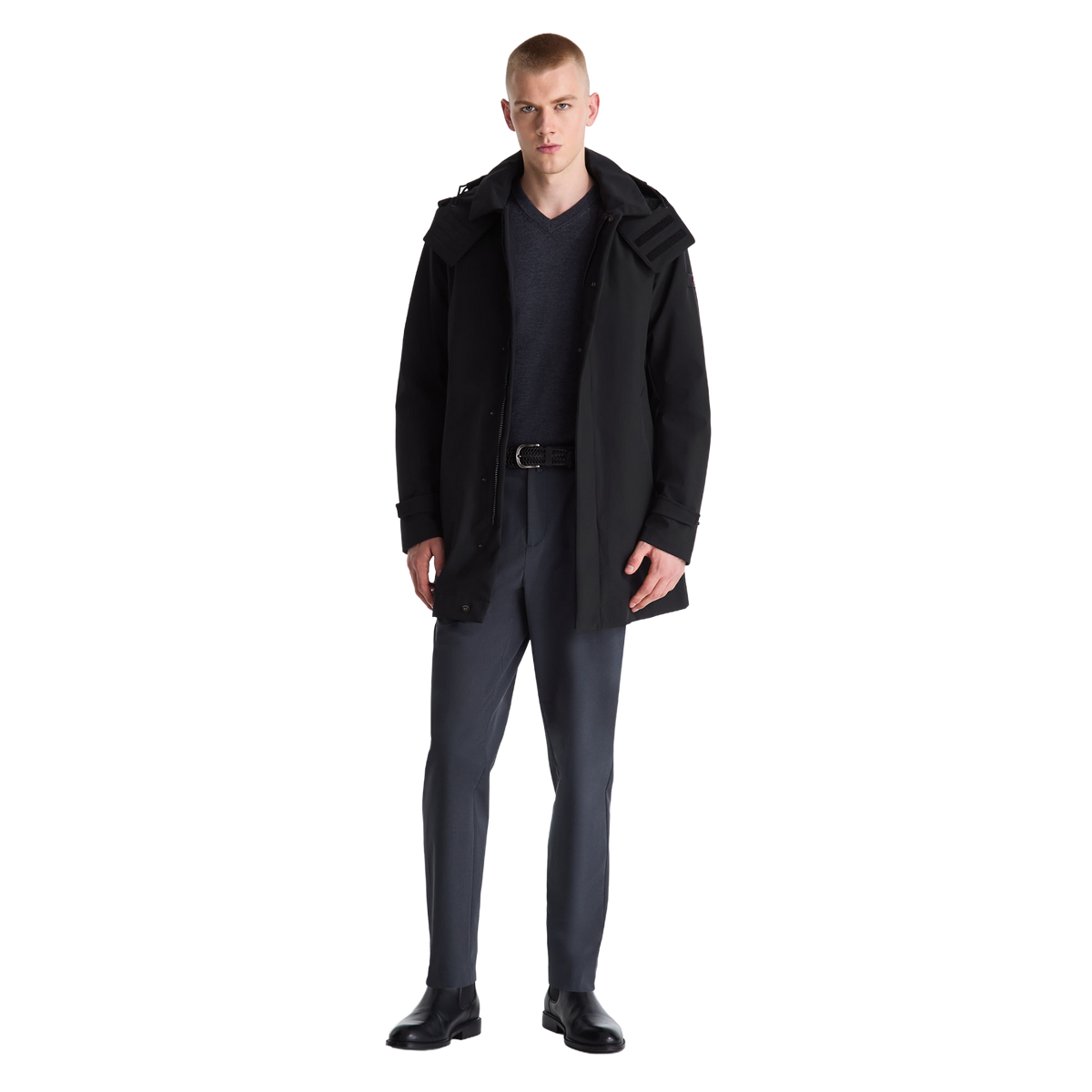 PEUTEREY GROFF KPR GRS 01 Giacca lunga con colletto PEU5974
