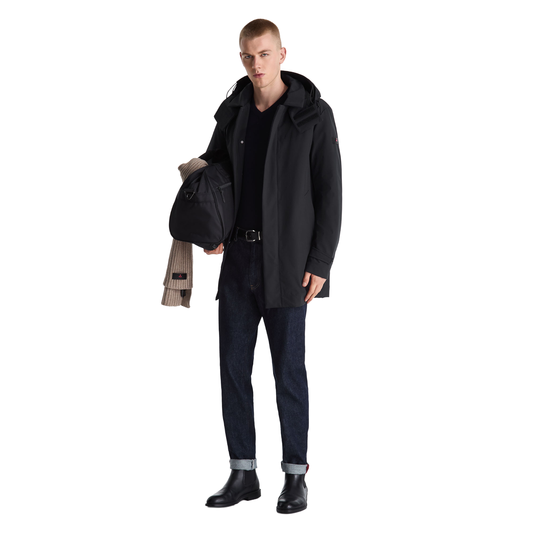PEUTEREY GROFF KPR GRS 01 Giacca lunga con colletto PEU5974