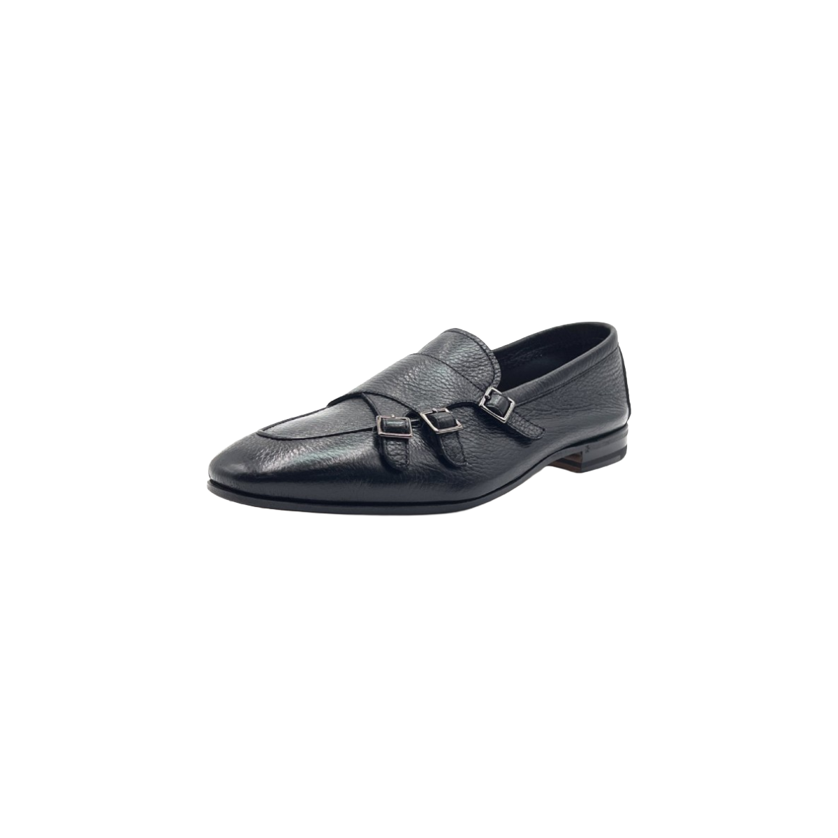 HENDERSON BARACCO Mocassino in cervo con tre fibbie 75418.C.2