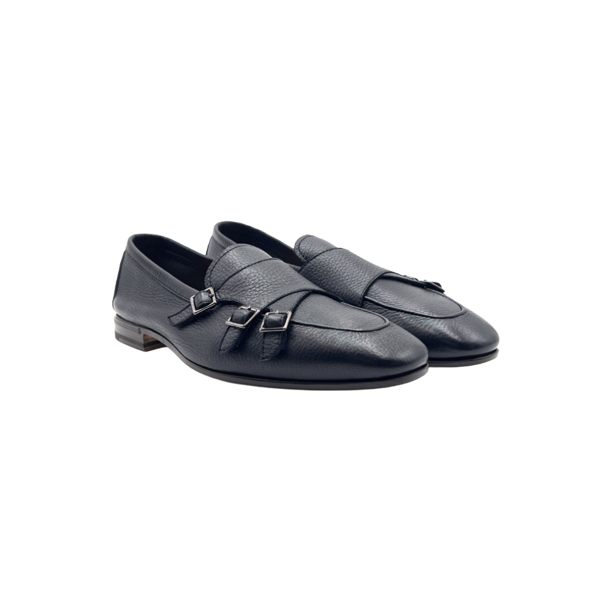 HENDERSON BARACCO Mocassino in cervo con tre fibbie 75418.C.1
