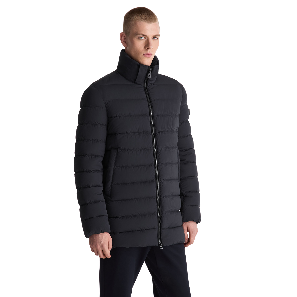 PEUTEREY Piumino lungo in nylon opaco NIGEL NS PEU5940