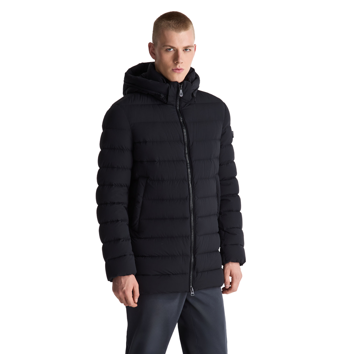 PEUTEREY Piumino lungo in nylon opaco NIGEL NS PEU5940