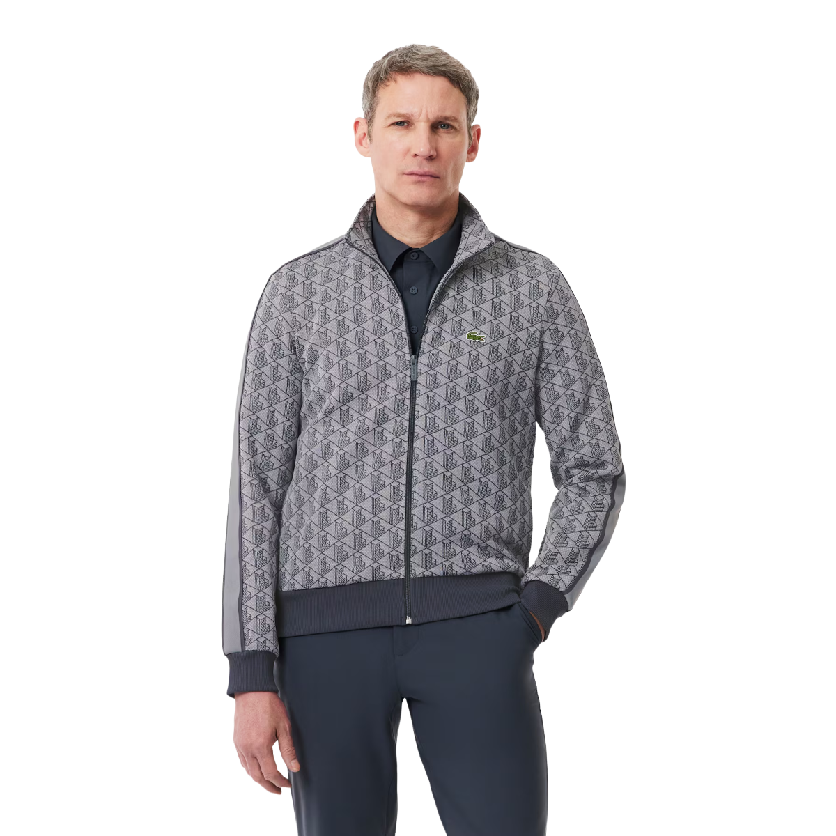 LACOSTE Giacca della tuta in jacquard con zip Paris SH1368