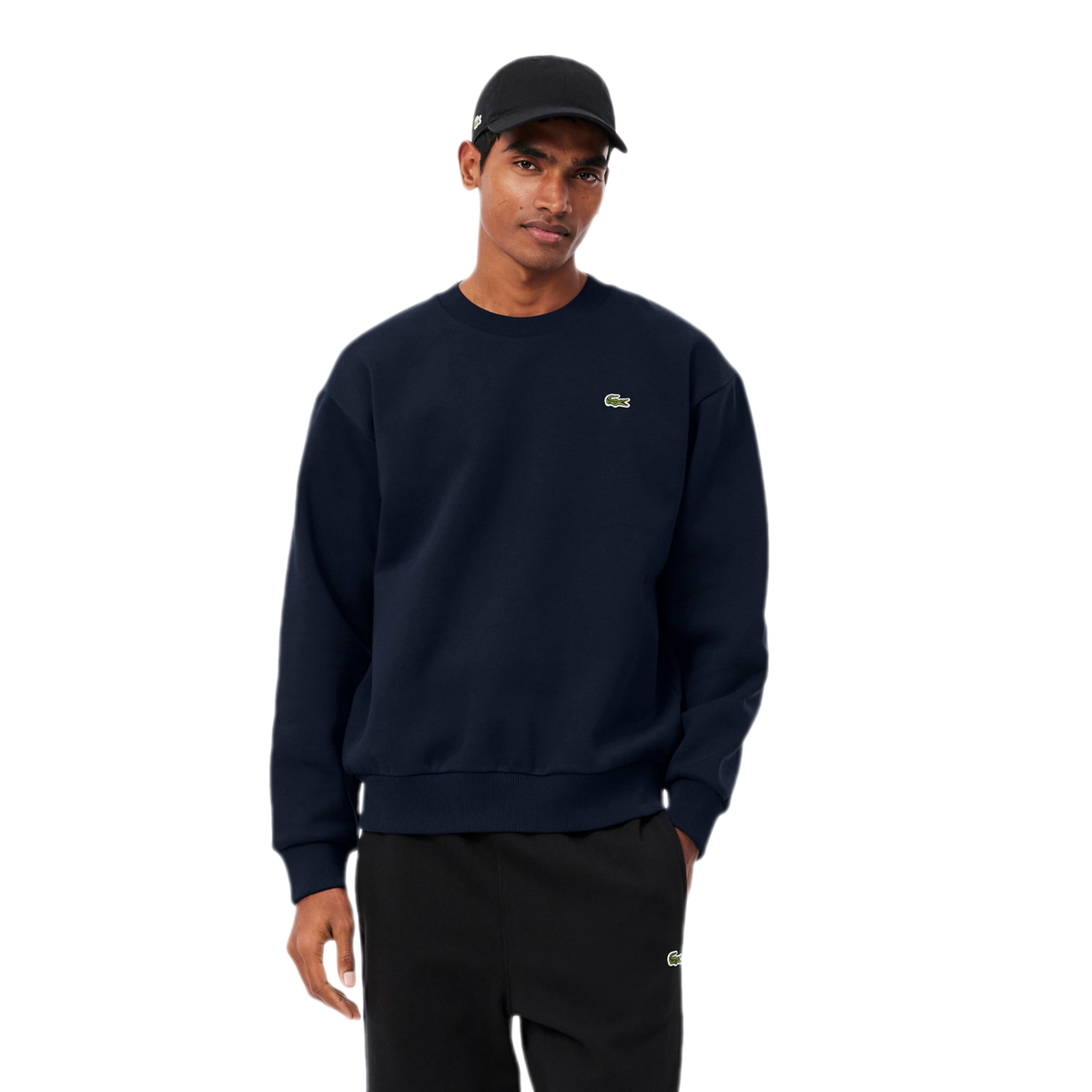 LACOSTE Felpa girocollo in cotone SH8868
