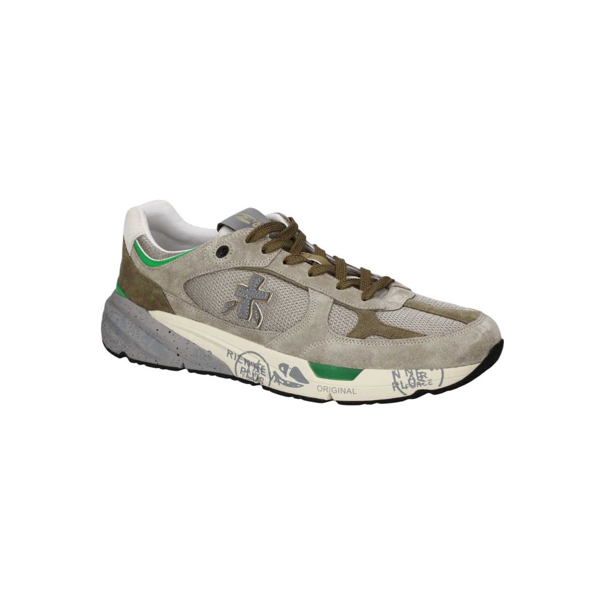 Premiata Sneaker uomo modello Mase 25 8017 con tomaia in tessuto e pelle