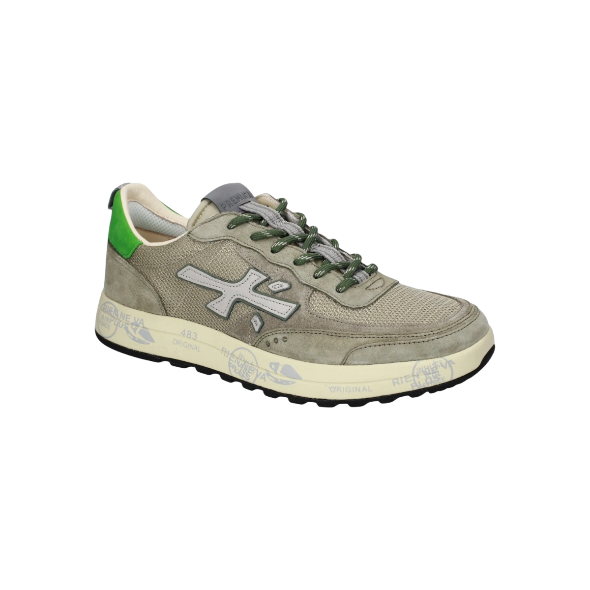 Premiata sneaker uomo modello Nous 8062 in  nylon e camoscio