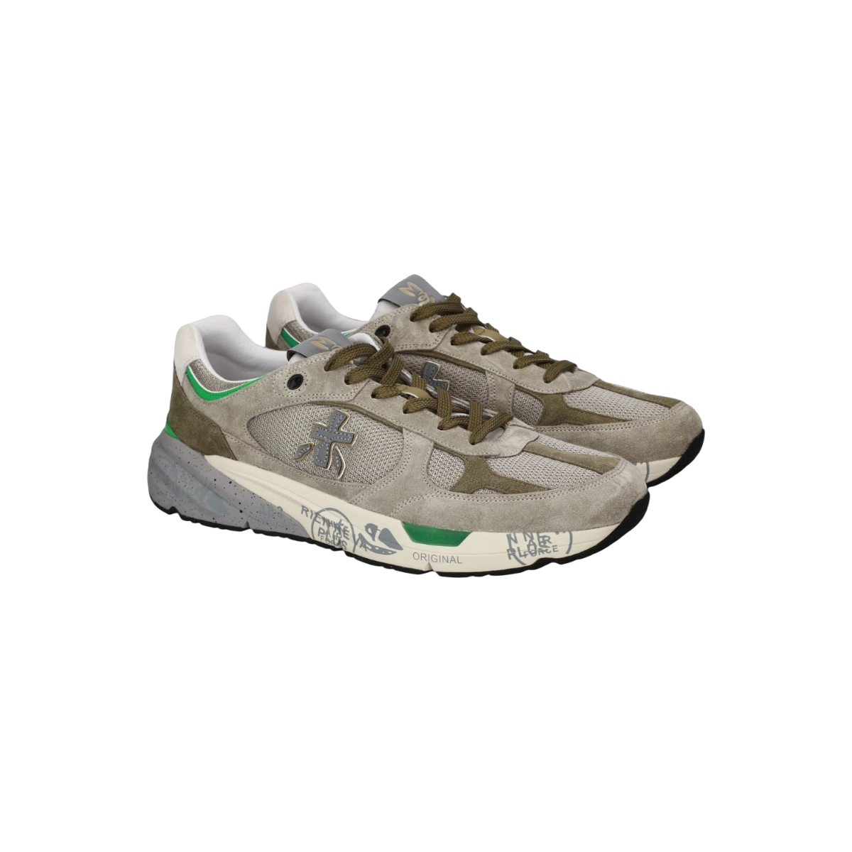 Premiata Sneaker uomo modello Mase 25 8017 con tomaia in tessuto e pelle