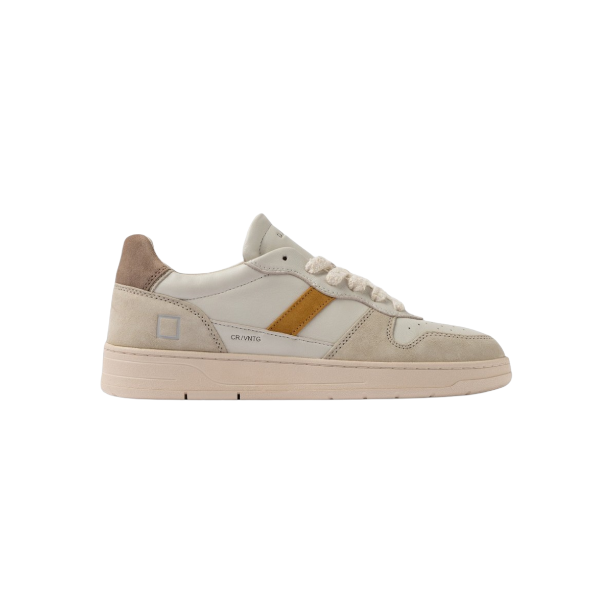 DATE SNEAKERS IN NAPPA E SUEDE MODELLO COURT 2.0 VINTAGE CALF IVORY