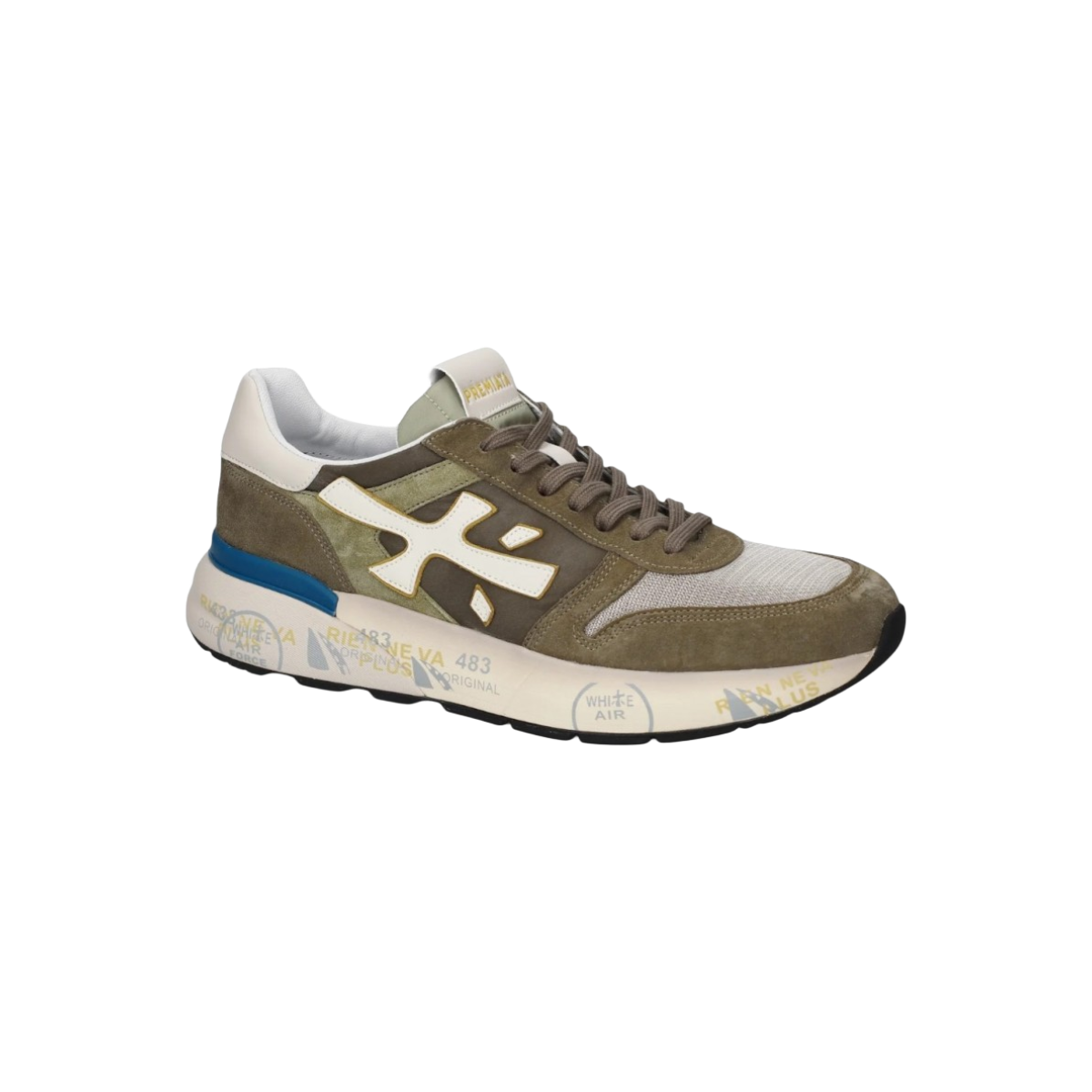PREMIATA SNEAKERS UOMO MODELLO MICK 8086 IN PELLE E NYLON