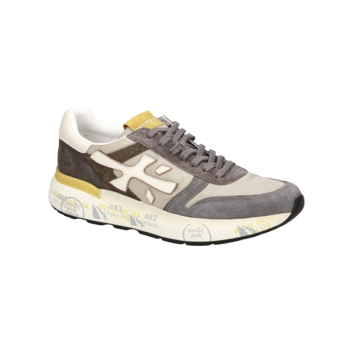 PREMIATA SNEAKERS UOMO MODELLO MICK 7713 IN PELLE E TESSUTO