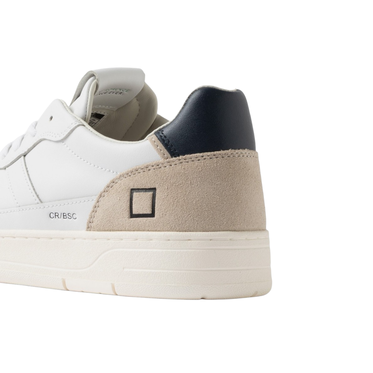 DATE SNEAKERS IN PELLE MODELLO COURT 2.0 BASIC WHITE-BLUE