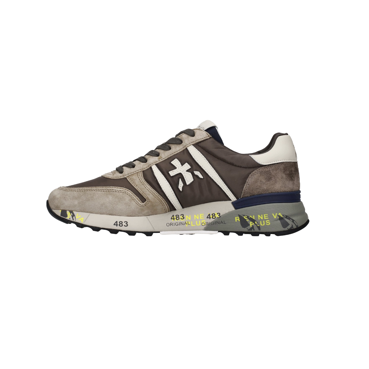 PREMIATA SNEAKERS UOMO MODELLO LANDER 7704 IN PELLE E NYLON