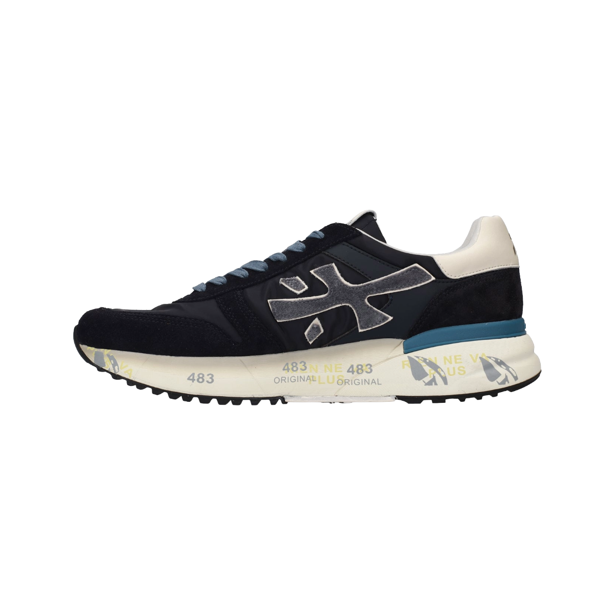 PREMIATA SNEAKERS UOMO MODELLO MICK 7716 IN CAMOSCIO E NYLON