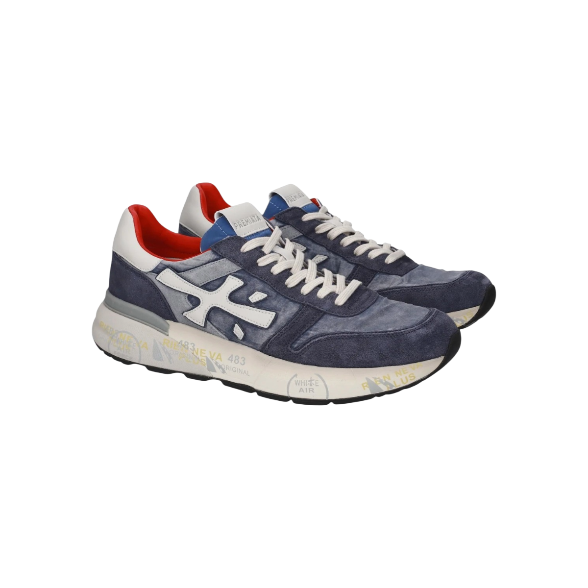 PREMIATA SNEAKERS UOMO MODELLO MICK 8006 IN PELLE E NYLON