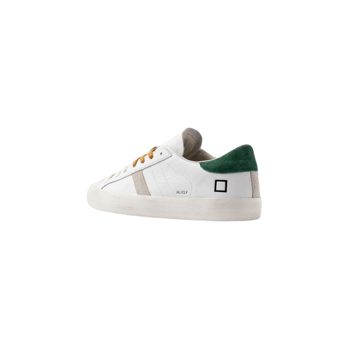 DATE SNEAKERS IN PELLE MODELLO HILL LOW CALF WHITE-GREEN