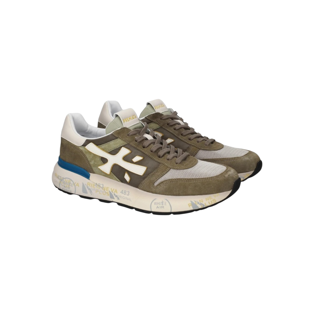 PREMIATA SNEAKERS UOMO MODELLO MICK 8086 IN PELLE E NYLON