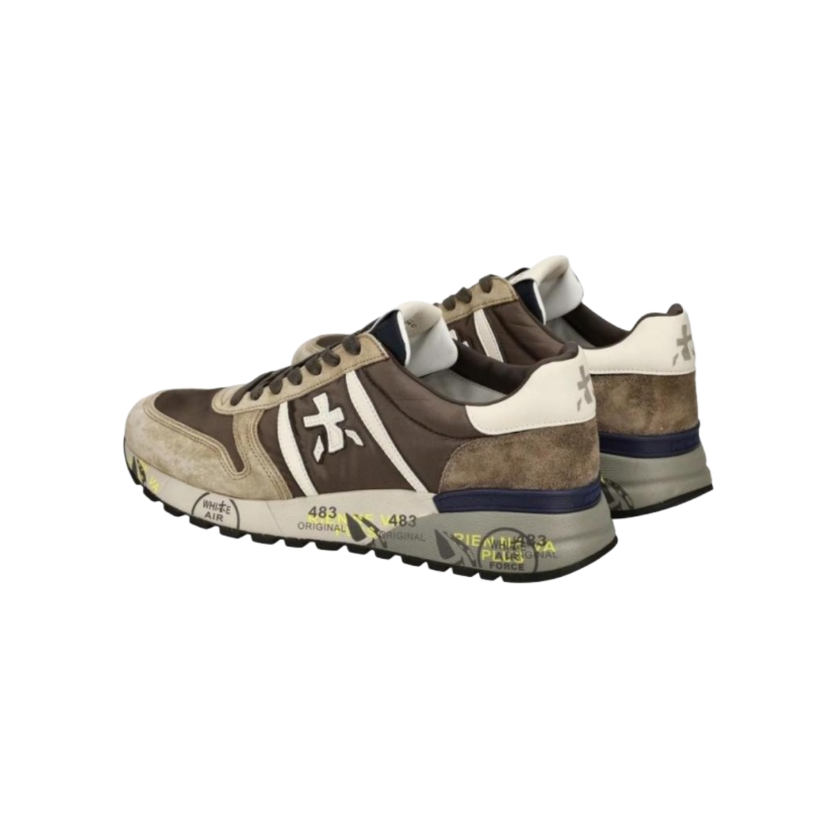 PREMIATA SNEAKERS UOMO MODELLO LANDER 7704 IN PELLE E NYLON